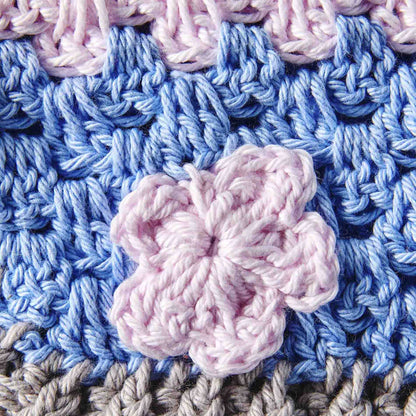 Baby - Cardigan Baumwolle - handgemacht | Rosé/Blau - Mingati