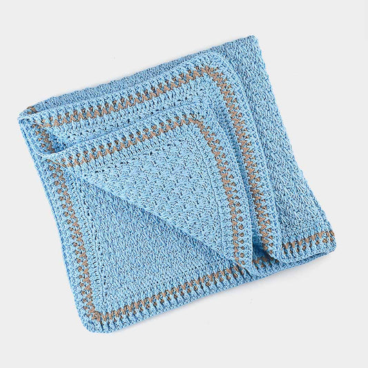 Baby - Decke aus Baumwolle | Himmelblau - Mingati
