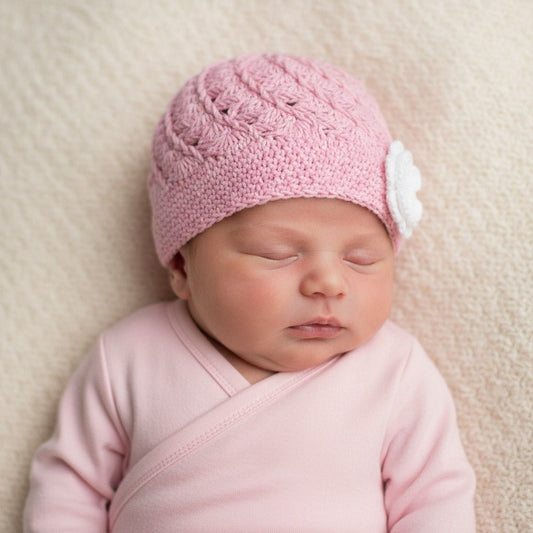 Baby - Mütze aus Baumwolle | Rosa - Mingati